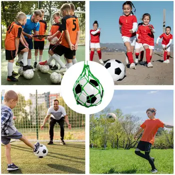 Futbol Kick Eğitmen Futbol Topu Net Kicker Solo Kick Uygulama Yardımı Gençlik Yetişkinler için naylon örgü Çanta Eğitmen Net Futbol