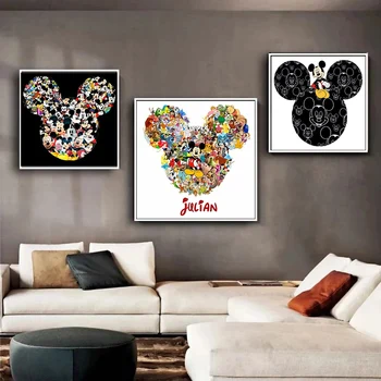 Elmas Boyama 5D DIY Kiti Karikatür Disney Anime Mickey Mouse El İşlemeli Mozaik Taklidi Sanat Ev Odası Dekor Hediye