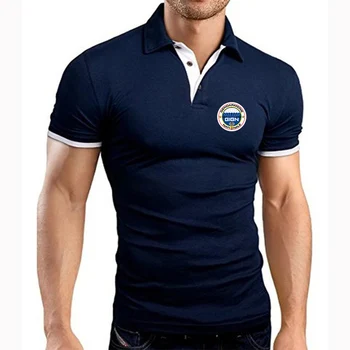Fransa Jandarma GİGN 2023 Moda Polo Erkek T-shirt Erkek Spor Nefes Kısa Kollu Üstleri Marka İş Giyim