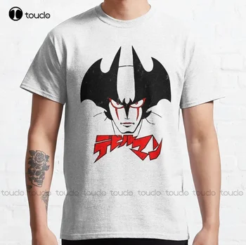 002 Devilman Kafa klasik tişört Bayan T Shirt Grafik Özel Yetişkin Genç Unisex Dijital Baskı Tee Gömlek Xs-5Xl Unisex
